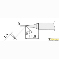 T13-BC1 - сменные композитные паяльные головки для паяльников с подачей азота