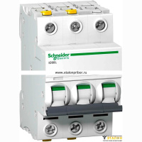 Выключатель автоматический iC60L 3п 10A C 15кА Schneider Electric