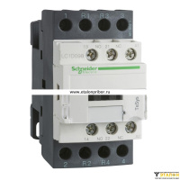 Контактор Tesys D 4P (2НО+2НЗ), АС1 20А, НО+НЗ, 220V DС, ОГРАН. ПЕРЕНАПРЯЖЕНИЙ, Schneider Electric