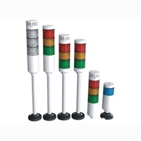 PTE светодиодные сигнальные колонны модульного типа с постоянным/мигающим свечением и зуммером, диаметром 56 мм