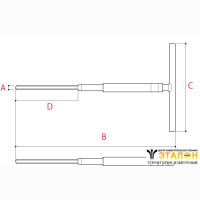 Tsunoda TL-1,5. Отвертка шестигранник с Т-образной ручкой