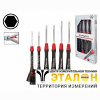 WIHA 00536 / PicoFinish. Набор отверток шестигранных со сферической головкой, серия 264P K6