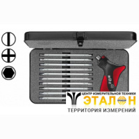 WIHA 39125-1 / SYSTEM 6.Набор комбинированных жал с трещеточной отверткой SL/PH/PZ/TORX/HEX, серия 2820 B11