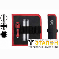 WIHA 27717 / SYSTEM 6. Набор комбинированных жал с рукояткой 19 SL/PH/HEX, серия 481 T6