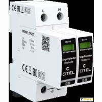 CITEL DAC1-13S-20-275 УЗИП Тип 1+2, Схема (2+0), 2 полюса, TN,UN230/UC275 Vac, Iimp=12,5kA, In=20kA, Iimp total=25kA (сигнализация визуальная+ дистанционная