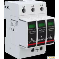 CITEL DAC50-30-530 УЗИП Тип 2, Схема (3+0), 3 полюса, TNC,530 Vac , In=20kA, Imax=50kA, Imax total=150kA (сигнализация визуальная)