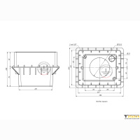 ZANDZ ZZ-550-002 — колодец инспекционный / контрольный ZANDZ для обслуживания (для всех типов грунта; пластик)