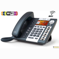 ATCOM A48WAC IP-телефон, цветной LCD 3,2&quot;, 8 клавиш BLF, Wi-Fi 802.11bgnac 2,4 и 5ГГц, 2x10/100/1000T, 32 SIP линии, POE, БП в комплекте