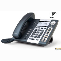 ATCOM A41W IP-телефон, чб LCD 3,2&quot;, 8 клавиш BLF, Wi-Fi 802.11bgn, 2x10/100TX, 8 SIP линий, POE, БП в комплекте