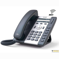 ATCOM A10W IP-телефон, чб LCD 3&quot;, Wi-Fi 802.11bgn, 2x10/100TX, 3 SIP линии, БП в комплекте
