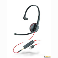 Plantronics BlackWire C3215-A - проводная гарнитура (jack 3.5/USB-A)