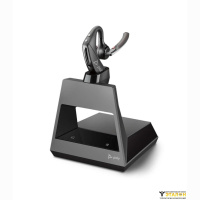 Plantronics Voyager 5200 Office-2 — беспроводная гарнитура для стационарного телефона, ПК и мобильных устройств (Bluetooth, USB-C) + Зарядная станция