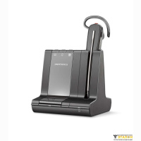 Plantronics Savi 8240 Office — беспроводная (DECT) гарнитура для компьютера, мобильного и стационарного телефонов с шумоподавлением (S8240-M), USB-A, Microsoft