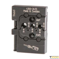 Pressmaster 4300-3425 - Матрица для опрессовки контактных Pin коннекторов типа Timer с уплотнителями: 0.5-1.0 мм2, 1.0-2.5 мм2, 2.5-4.0 мм2