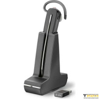 Plantronics Savi 8240-M UC — беспроводная гарнитура для ПК (моно, DECT, адаптер D200-M USB-A, Microsoft, трансформер)