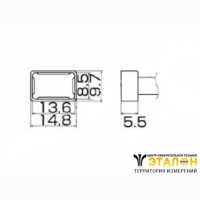 T12-1201 - паяльная сменная композитная головка для станций FX-950/ FX-951/FX-952/FM-203