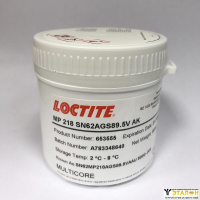 MP218 Паяльная паста Sn62Pb36Ag2, банка 500 гр. Loctite (Multicore)