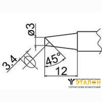 T20-BCF3 - паяльная сменная композитная головка для станций FX-838