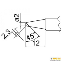 T20-BC2 - паяльная сменная композитная головка для станций FX-838