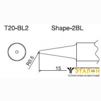 T20-BL2 - паяльная сменная композитная головка для станций FX-838