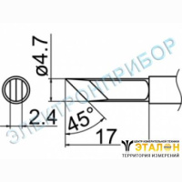 T12-KFZ - паяльная сменная композитная головка для станций FX-950/ FX-951/FX-952/FM-203