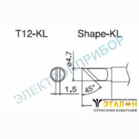 T12-KL - паяльная сменная композитная головка для станций FX-950/ FX-951/FX-952/FM-203