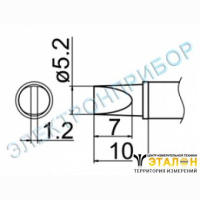 T12-WD52 - паяльная сменная композитная головка для станций FX-950/ FX-951/FX-952/FM-203