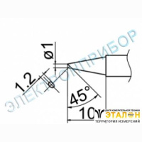 T12-BCF1Z - паяльная сменная композитная головка для станций FX-950/ FX-951/FX-952/FM-203