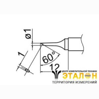 T12-C1 - паяльная сменная композитная головка для станций FX-950/ FX-951/FX-952/FM-203