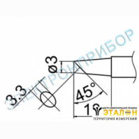 T12-BC3Z - паяльная сменная композитная головка для станций FX-950/ FX-951/FX-952/FM-203