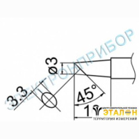 T12-BCF3Z - паяльная сменная композитная головка для станций FX-950/ FX-951/FX-952/FM-203