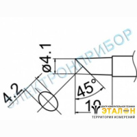 T12-C4Z - паяльная сменная композитная головка для станций FX-950/ FX-951/FX-952/FM-203