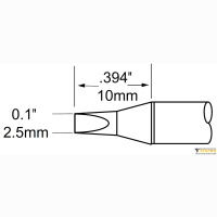 STP-CH25 Картридж-наконечник для MFR-H1, клин 2.5х10мм METCAL