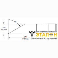 SFV-DRH640AR Наконечник для PS900, миниволна удлиненная, 4х17мм METCAL