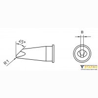 Паяльное жало LHT D 45° Weller