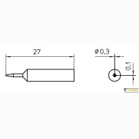 Паяльное жало XNT 1SCNW Weller