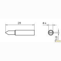 Паяльное жало XNT D Weller