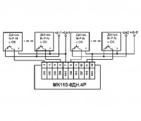 Схема подключения МК110-224.8ДН.4Р