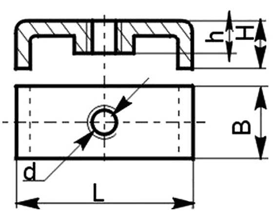 Габаритная схема гайки К611