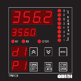 Элементы управления ОВЕН ТРМ138В Элементы управления ОВЕН ТРМ138В