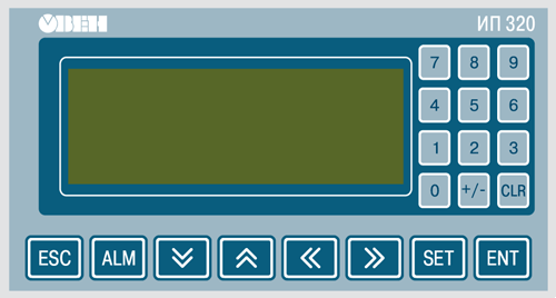 Элементы индикации и управления ОВЕН ИП320