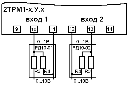 Пример подключения ОВЕН РД10