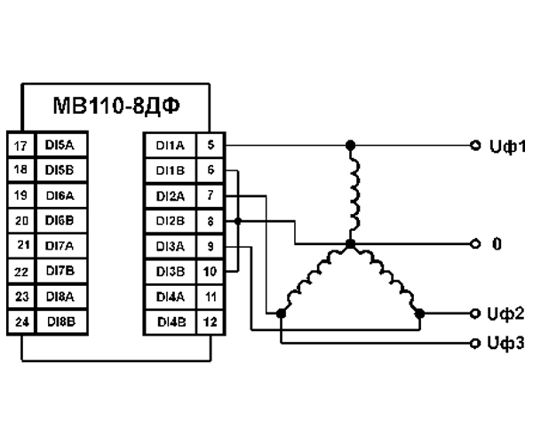 Схема подключения МВ110-224.8ДФ