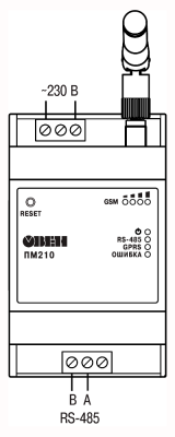 Схема подключения ПМ210