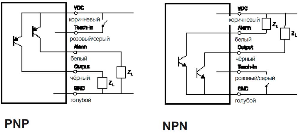 Фотодатчик V8BP-01 - схема коммутации