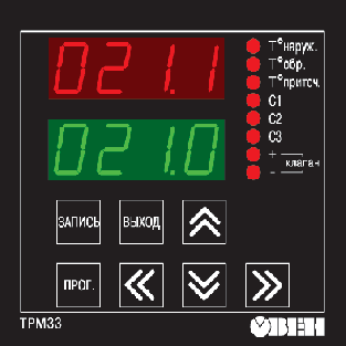 Элементы управления ОВЕН ТРМ33