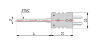 Конструктивные исполнения термопар с кабельным выводом модель 284
