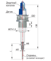 Чертеж одноэлектродные датчики ДС.2