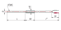 Конструктивные исполнения термопар с кабельным выводом модель 444